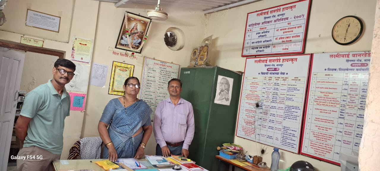 Visit to ZP School at Hingna, Nagpur